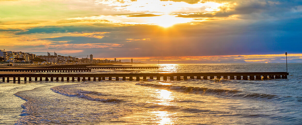 Jesolo atardecer venicelimo